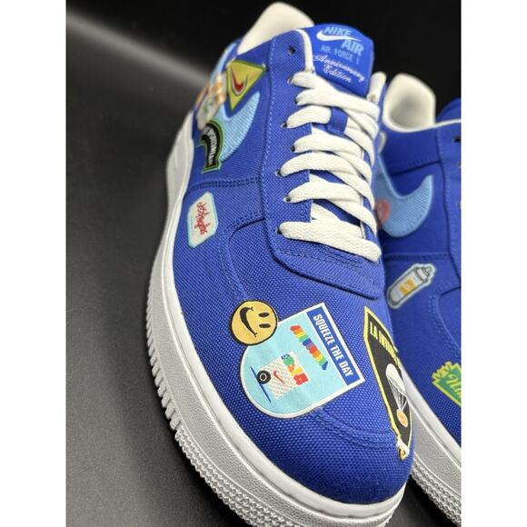 Nike Air Force 1 Patched Up Los Angeles Blue Sneakers Size 11.5 DX2304-400 main image 7